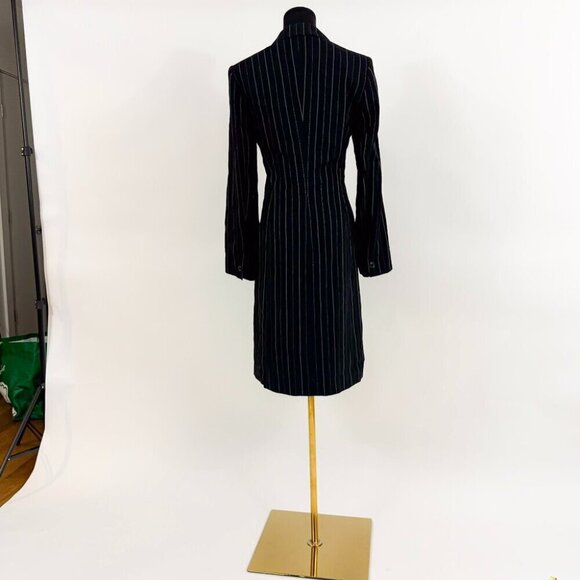 VINTAGE LAUREL PIN STRIPE SUIT BLAZER LIGHT TRENCHCOAT - Picture 8 of 11